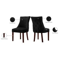 MOD The Splendor Dining Chair, Black, Velvet, Set Of 2 -abbyson shop 99412b8b032dfd48 0746 w800 h800 b1 p0