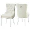 MOD The Dame Dining Chair, Cream, Velvet, Set Of 2 1 MOD The Dame Dining Chair, Cream, Velvet, Set Of 2 -abbyson shop 994160f402741355 0735 w800 h800 b1 p0