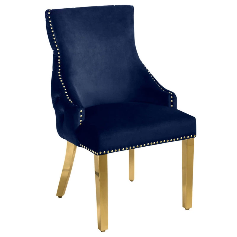 MOD The Sovereign Dining Chair, Navy, Velvet, Set Of 2 5 MOD The Sovereign Dining Chair, Navy, Velvet, Set Of 2 - Image 3