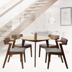 RattanUSA Modern Armchairs, Solid Wood, Medium Brown, Set Of 4 -abbyson shop 9b514f400ad7a270 9815 w800 h800 b0 p0