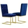 Meridian Furniture Cameron Velvet Dining Chair, Set Of 2, Navy 2 Meridian Furniture Cameron Velvet Dining Chair, Set Of 2, Navy -abbyson shop 9b8129f002741435 4880 w800 h800 b1 p0