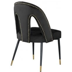 MOD The Roxy Dining Chair, Black, Velvet, Set Of 2 -abbyson shop 9d411385027414d5 0748 w800 h800 b1 p0
