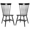 Safavieh Parker Spindle Dining Chairs, Set Of 2, Black