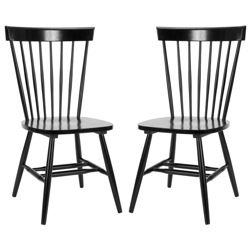 Safavieh Parker Spindle Dining Chairs, Set Of 2, Black 3 Safavieh Parker Spindle Dining Chairs, Set Of 2, Black