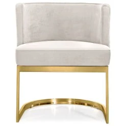 MOD The Fay Dining Chair, Cream And Gold, Velvet -abbyson shop 9e01148302741471 1283 w800 h800 b1 p0
