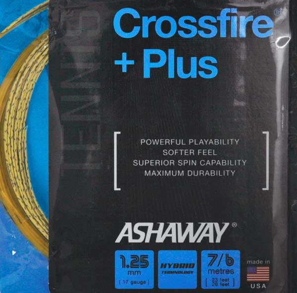 Ashaway Crossfire + Plus (23'x20') Synthetic Gut And Braided Aramid 3 Ashaway Crossfire + Plus (23'x20') Synthetic Gut And Braided Aramid