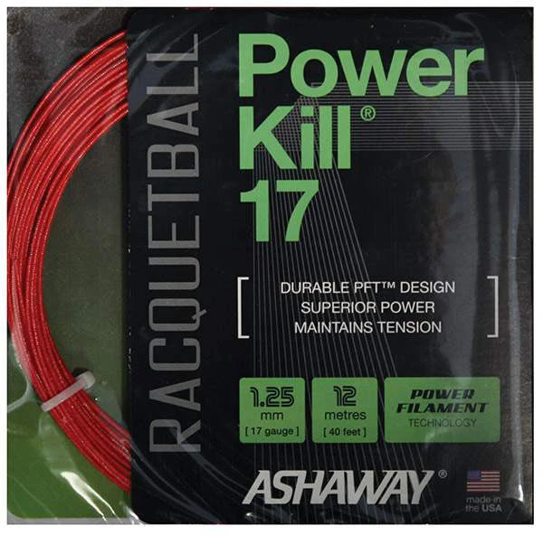 Ashaway PowerKill 17 Racquetball - Increase Power And Maintain Tension Better 3 Ashaway PowerKill 17 Racquetball - Increase Power And Maintain Tension Better