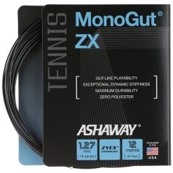 Ashaway Monogut ZX 16g (Black) Natural Gut - Solid Monofilament String