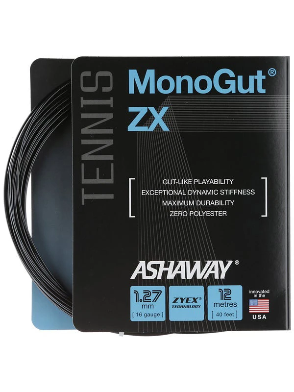 Ashaway Monogut ZX 16g (Black) Natural Gut - Solid Monofilament String 3 Ashaway Monogut ZX 16g (Black) Natural Gut - Solid Monofilament String