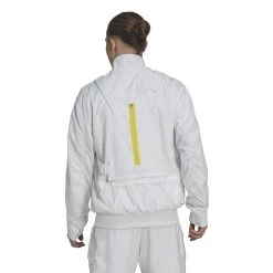 Adidas London Jacket (M) (White) Removable Bag On The Back - 100% Recycled Polyester -abbyson shop CAMJ34 WHT 2
