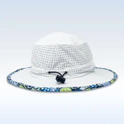 Nike Pickleball Bella Dink 1 Bucket Hat (White/Blue) -abbyson shop CPBEH1 WHT 2