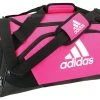 Adidas Team Issue II Medium Duffle (Pink) Durable Backpack -Three Zippered Pockets