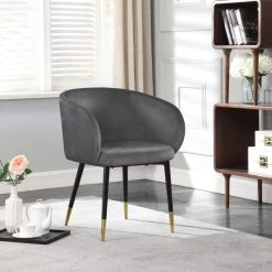 MOD The Soho Dining Chair, Gray, Velvet 15 MOD The Soho Dining Chair, Gray, Velvet -abbyson shop a0c17ce70274150b 0754 w800 h800 b0 p0