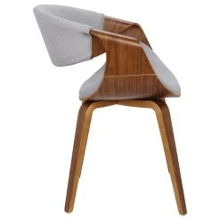 Lumisource Curvo Dining Chair, Walnut And Gray -abbyson shop a111869b0afb1f86 9300 w800 h800 b1 p0