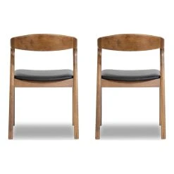 Ashcroft Roxy Mid-Century Modern Faux Leather Dining Chair In Black (Set Of 2) -abbyson shop a141b8ec0e54b56f 0667 w800 h800 b1 p0