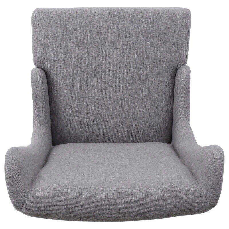 GDFStudio GDF Studio Sheldon Traditional Design High Back Fabric Dining Chair, Light Gray 12 GDFStudio GDF Studio Sheldon Traditional Design High Back Fabric Dining Chair, Light Gray - Image 10