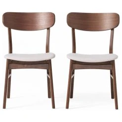 GDFStudio GDF Studio Augusta Light Beige Fabric And Walnut Finish Dining Chairs, Set Of 2 12 GDFStudio GDF Studio Augusta Light Beige Fabric And Walnut Finish Dining Chairs, Set Of 2 -abbyson shop a251e29001d3ff40 5315 w800 h800 b1 p0