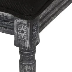 GDFStudio Amy French Country Wood Upholstered Dining Chair, Set Of 2, Black/Gray -abbyson shop a411a2ca00b9e358 8118 w800 h800 b0 p0