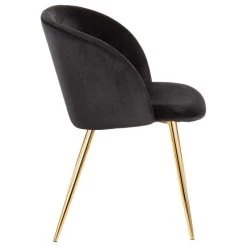 Lumisource Fran Chair, Gold Metal, Set Of 2, Black Velvet -abbyson shop a561fe0d0e8c9830 6662 w800 h800 b1 p0