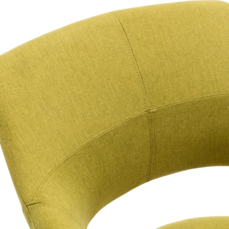 Belleze Mid-Century Accent Armrest Wooden Legs, Green 5 Belleze Mid-Century Accent Armrest Wooden Legs, Green - Image 3