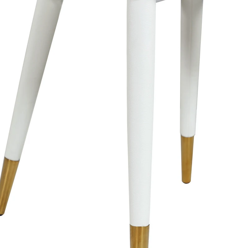 Meridian Furniture Destiny Dining Chair, White, Faux Leather 8 Meridian Furniture Destiny Dining Chair, White, Faux Leather - Image 6