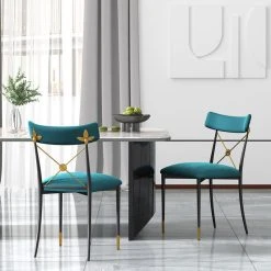 HOMARY Blue Empire Style Upholstered Cross Back Green Side Chair Dining Chair 20 HOMARY Blue Empire Style Upholstered Cross Back Green Side Chair Dining Chair -abbyson shop ab01e18f039be8fe 2550 w800 h800 b0 p0