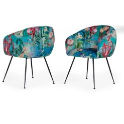 MOD The Dahlia Dining Chair, Multi-colored, Velvet 12 MOD The Dahlia Dining Chair, Multi-colored, Velvet -abbyson shop aec1fa7b0e90565e 6742 w800 h800 b1 p0