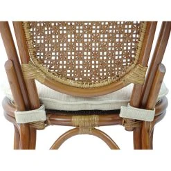 SK New Interiors Denver Dining Rattan Wicker Armless Side Chair W/Cream Cushion, Handmade, Coloni -abbyson shop af8136740fbc3744 2273 w800 h800 b1 p0