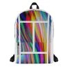 TENNIS INC Backpack -abbyson shop all over print backpack white front 63bc1a02de2be