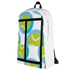 TENNIS INC Backpack 4 -abbyson shop all over print backpack white left 63bc688a9c948