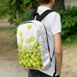 TENNIS INC NU Tennis Backpack -abbyson shop all over print backpack white right 61927e554f8e2