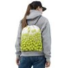 TENNIS INC NU Drawstring Bag -abbyson shop all over print drawstring bag white front 61927fc516571