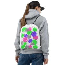 TENNIS INC NU Colorful Tennis Drawstring Bag