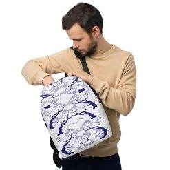 TENNIS INC NU Blue Trees Minimalist Backpack