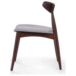 GDFStudio GDF Studio Issaic Mid Century Design Wood Dining Chairs, Set Of 2, Light Gray/Wa -abbyson shop b0218aaa01b833cb 5462 w800 h800 b1 p0