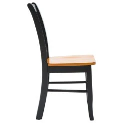 Boraam Industries, Inc. Boraam Shaker Dining Chair In Black And Oak (Set Of Two) -abbyson shop b111dc0d03112560 8426 w800 h800 b1 p0