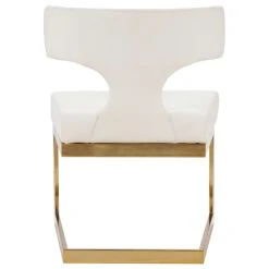 MOD The Eve Dining Chair, White And Gold, Faux Leather And Metal -abbyson shop b3d18823027411f4 0745 w800 h800 b1 p0