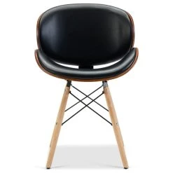 Belleze Set Of 2 Upholstered Leather Dining Room Accent Chair, Black -abbyson shop b44158ea0b64d23a 0856 w800 h800 b1 p0