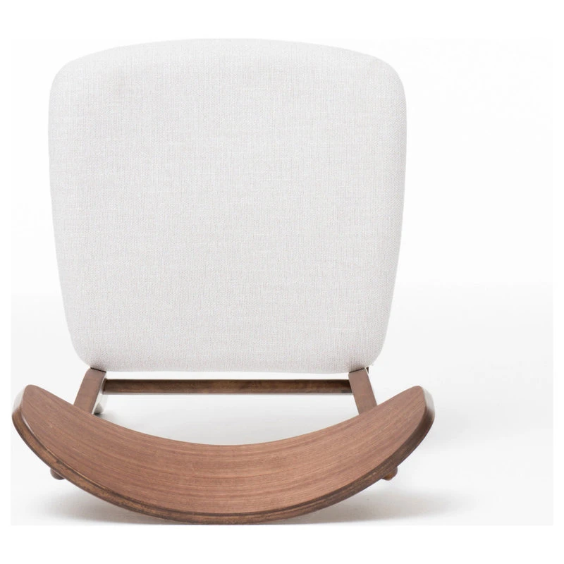 GDFStudio GDF Studio Augusta Light Beige Fabric And Walnut Finish Dining Chairs, Set Of 2 7 GDFStudio GDF Studio Augusta Light Beige Fabric And Walnut Finish Dining Chairs, Set Of 2 - Image 5