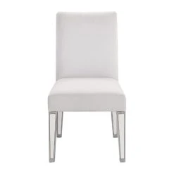 Elegant Furniture & Lighting Chamberlan Clear Mirror Chair