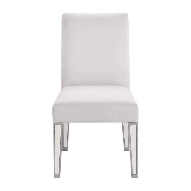 Elegant Furniture & Lighting Chamberlan Clear Mirror Chair 3 Elegant Furniture & Lighting Chamberlan Clear Mirror Chair