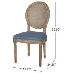 GDFStudio Camilo Wooden Dining Chair With Wicker And Fabric Seating, Set Of 2, Light Blue 12 GDFStudio Camilo Wooden Dining Chair With Wicker And Fabric Seating, Set Of 2, Light Blue -abbyson shop b5f16dfd0f931e6c 8687 w800 h800 b1 p0
