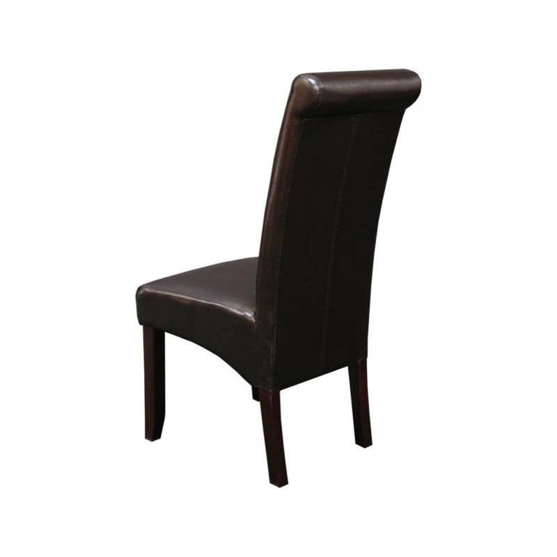 Monsoon Pacific Milan Faux Leather Blue Dining Chairs, Set Of 2, Dark Brown 4 Monsoon Pacific Milan Faux Leather Blue Dining Chairs, Set Of 2, Dark Brown - Image 2