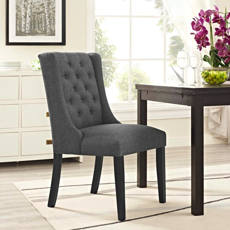 Modway Baronet Fabric Dining Chair Eei-2235-Gry 7 Modway Baronet Fabric Dining Chair Eei-2235-Gry - Image 5