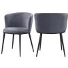 MOD The Almar Dining Chair, Gray And Matte Black, Velvet And Iron, Set Of 2 1 MOD The Almar Dining Chair, Gray And Matte Black, Velvet And Iron, Set Of 2 -abbyson shop b771e55b0274182e 1314 w800 h800 b1 p0