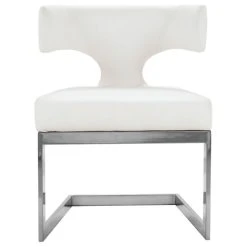 MOD The Eve Dining Chair, White And Chrome, Faux Leather And Metal -abbyson shop bc01487702741450 0744 w800 h800 b1 p0