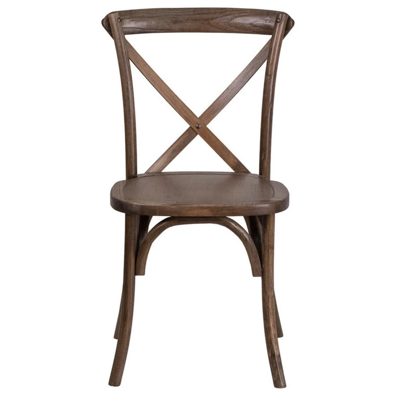 Flash Furniture HERCULES Series Stackable Early American Wood Cross Back Chair 6 Flash Furniture HERCULES Series Stackable Early American Wood Cross Back Chair - Image 4