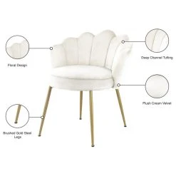 MOD The Perla Dining Chair, Cream, Velvet, Set Of 2 -abbyson shop c0d1d0000274172d 0722 w800 h800 b1 p0