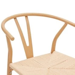 Belleze Set Of 2 Weave Dining Chair, Mid-Century Metal Y-Shaped Backrest Accent Chair -abbyson shop c15145a20100bc34 4269 w800 h800 b0 p0