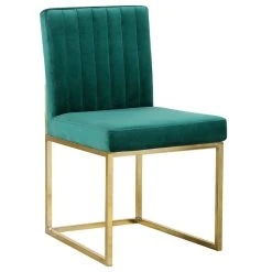 MOD The Dice Dining Chair, Green, Velvet, Gold Base, Set Of 2 -abbyson shop c1c1a6ea027415f6 0744 w800 h800 b1 p0